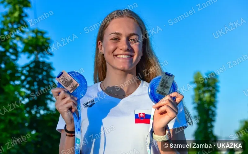 Tamara Potocká s medailou z Majstrovstiev Európy do 23 rokov